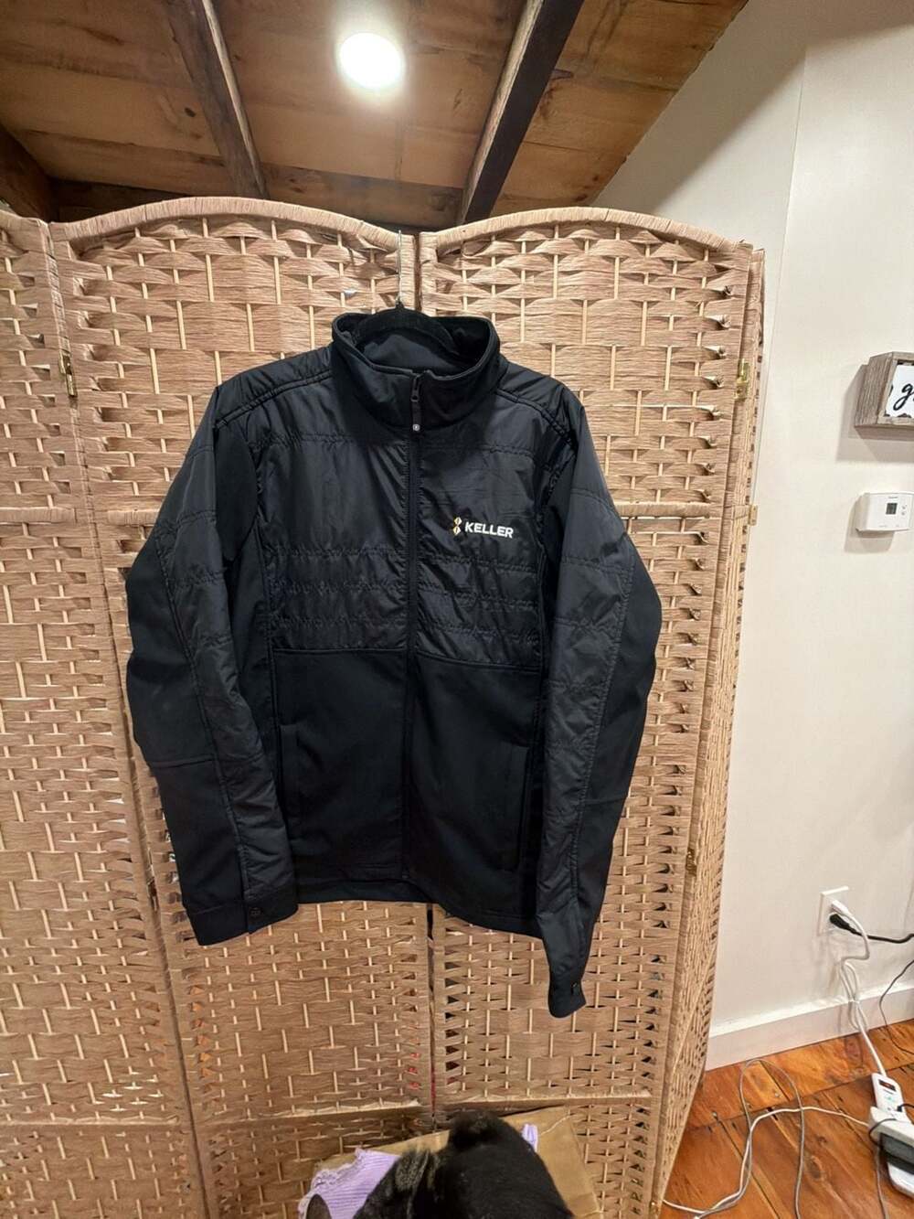 OGIO Endurance Black Keller Logo Hybrid Quilted Full Zip Jacket Large